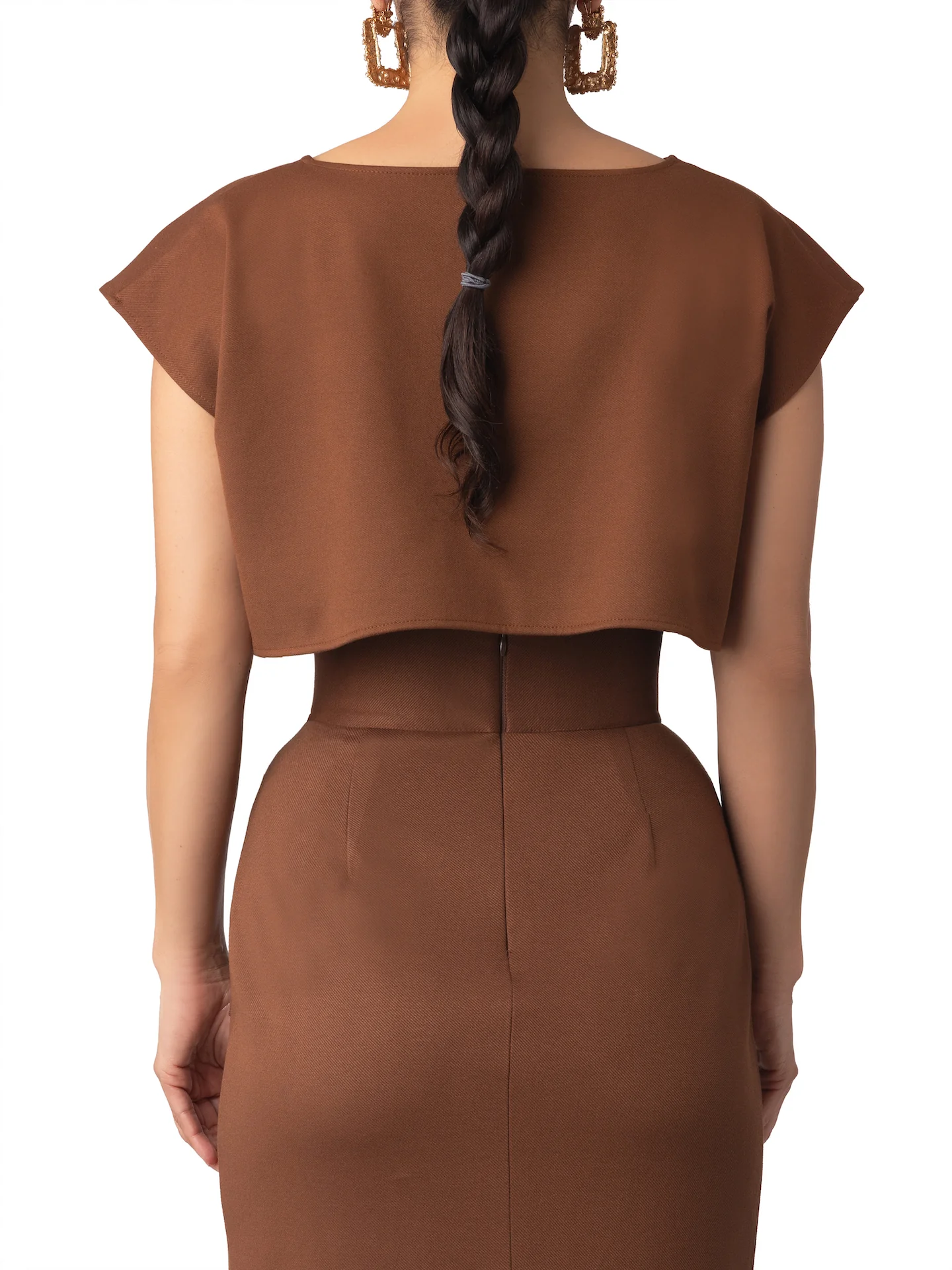 “Abby” Brown Crop Top - Image 7