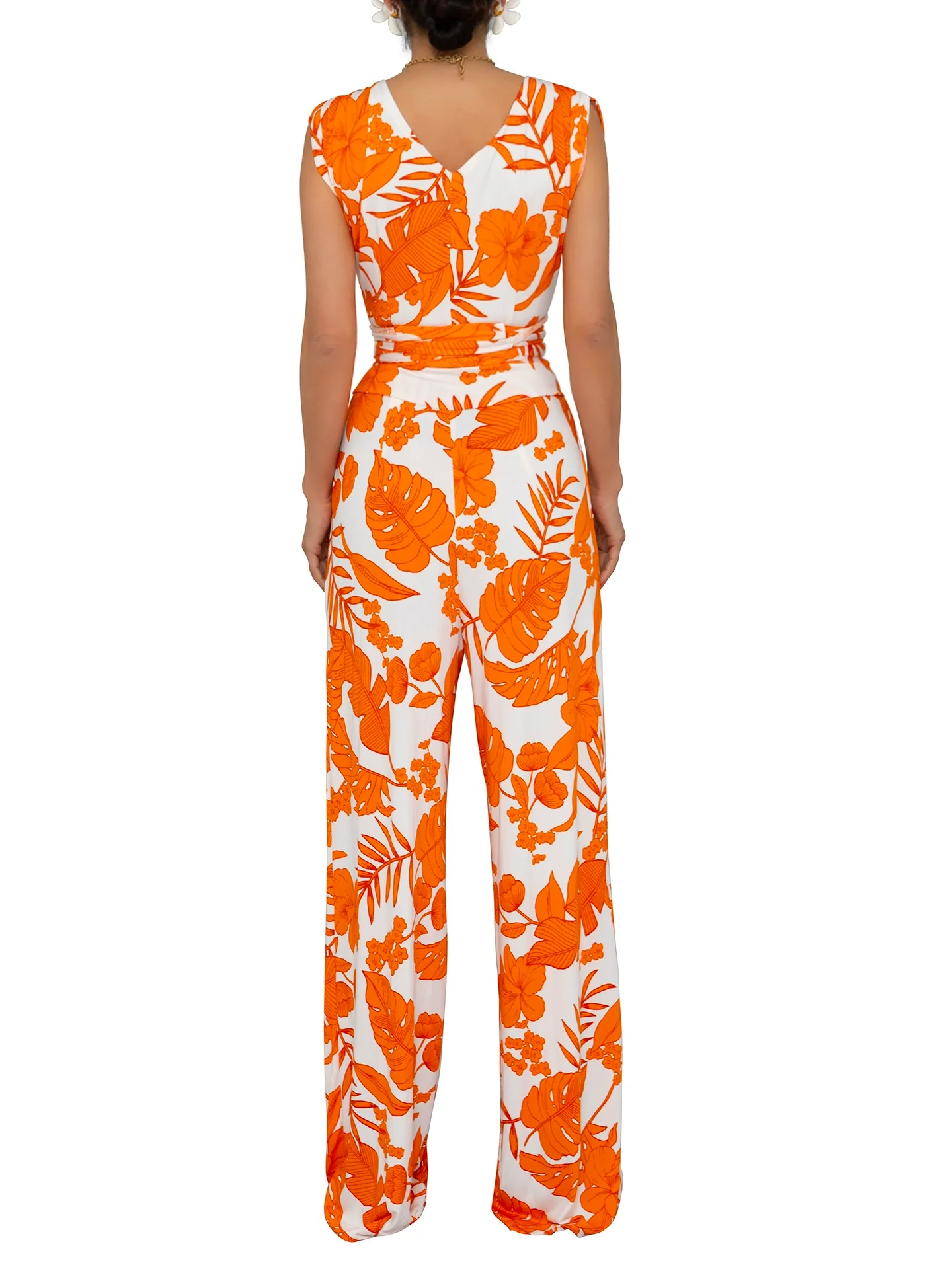 "Bergamot" Stretch Wrap Jumpsuit - Image 6