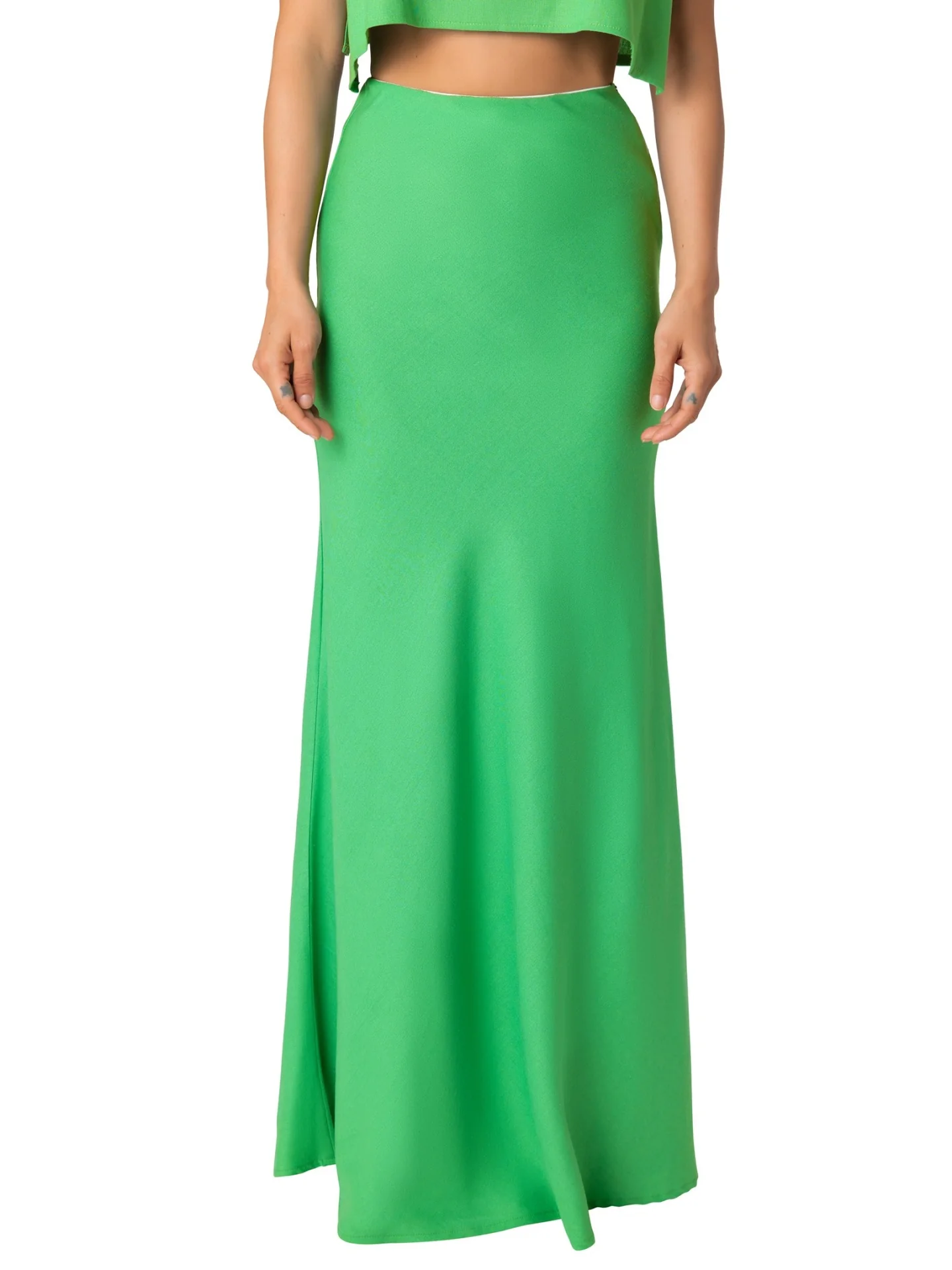 "Bondi" Green Mermaid Maxi Skirt - Image 7