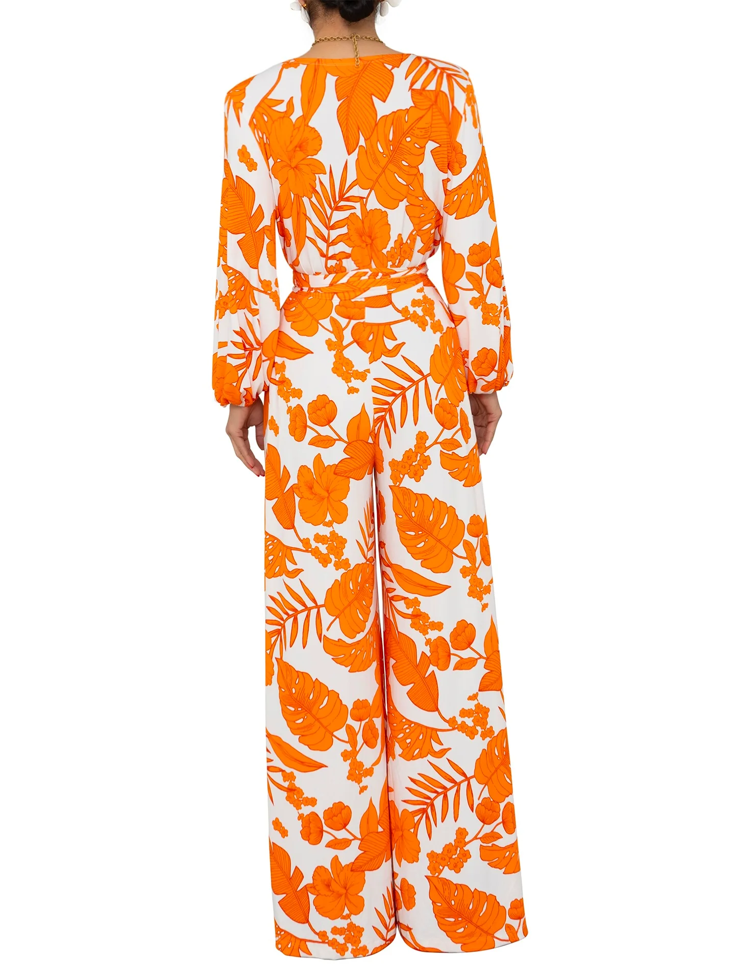 "Cara Cara" Stretch Deep-V Jumpsuit - Image 6