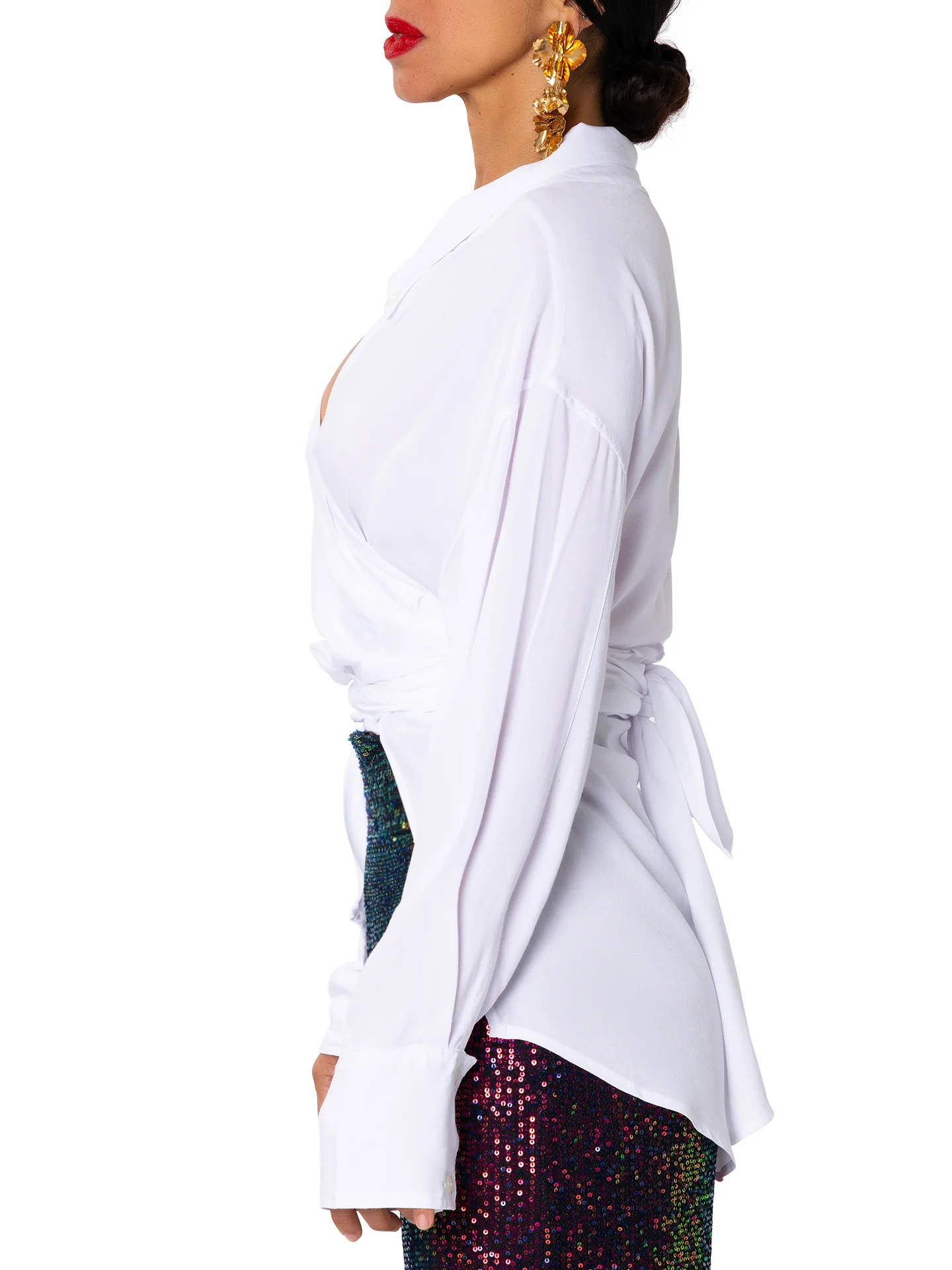 "Cupid" Wrap Shirt - Image 6