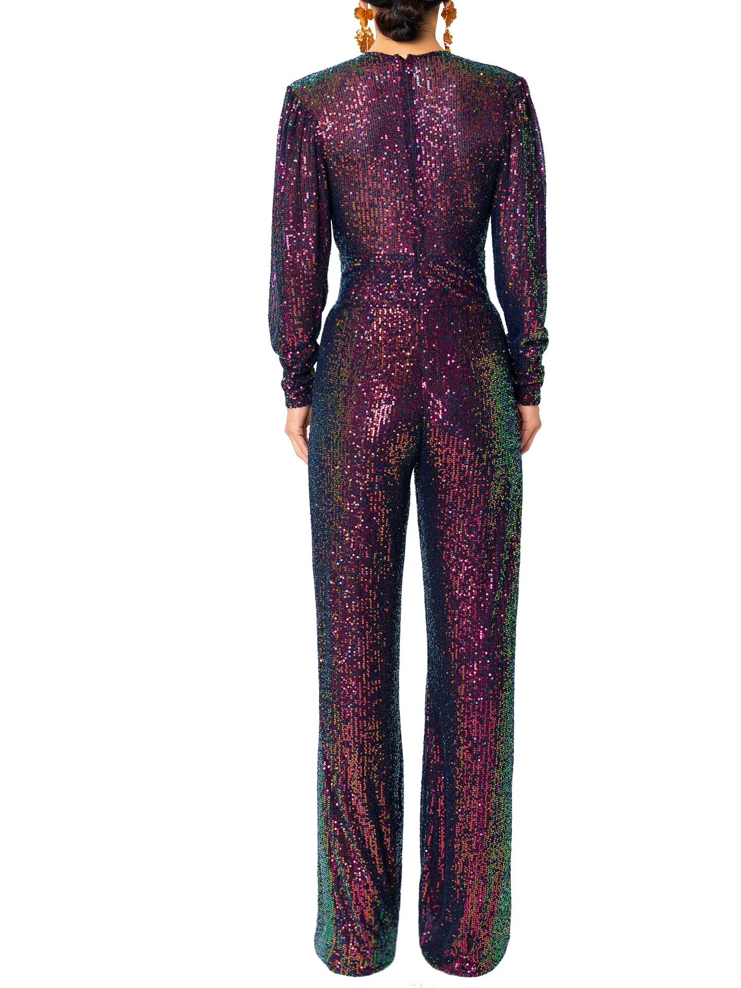 "Donatella" Deep V jumpsuit - Image 7