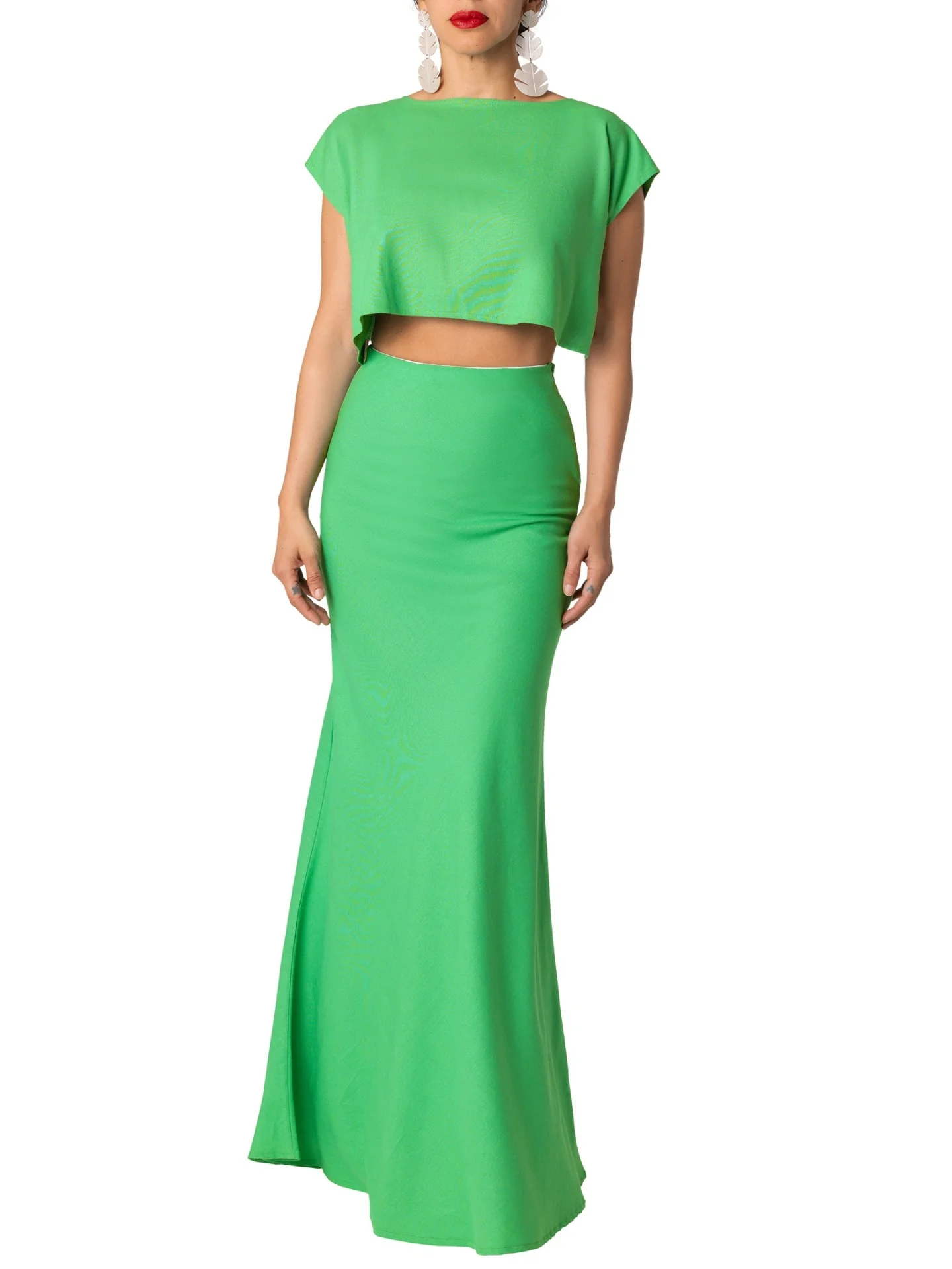 "Fiji" Green Crop Top - Image 6