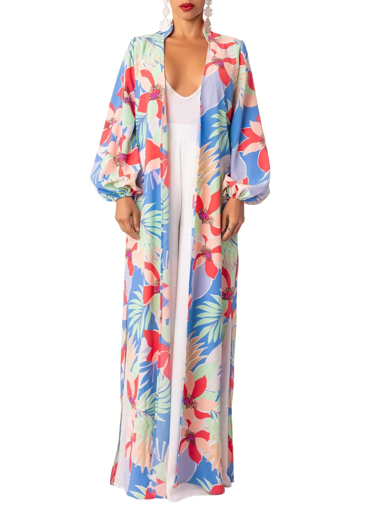 “Havana” Blue Print Duster - Image 3