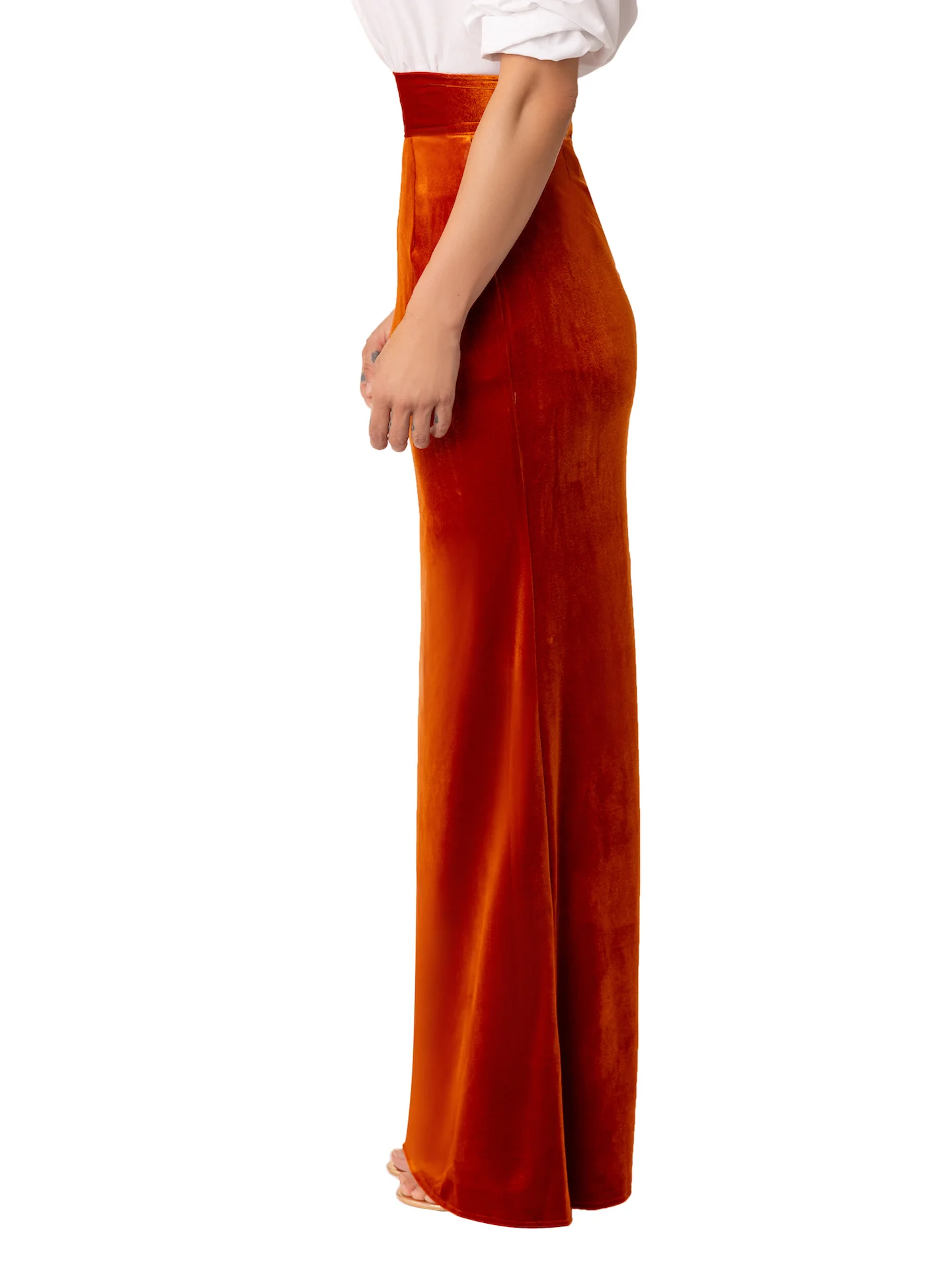 “Heidi” Copper Maxi Skirt - Image 5