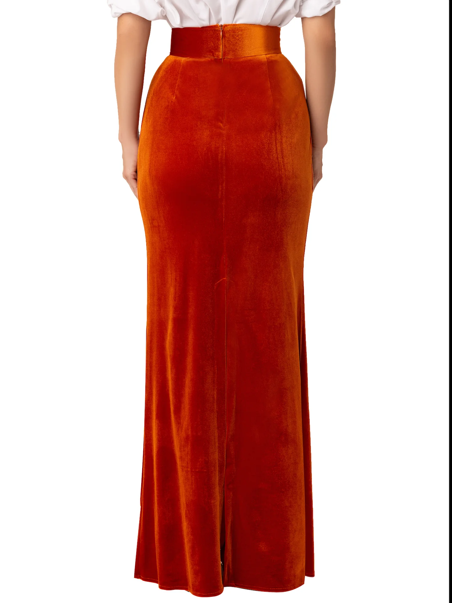 “Heidi” Copper Maxi Skirt - Image 6