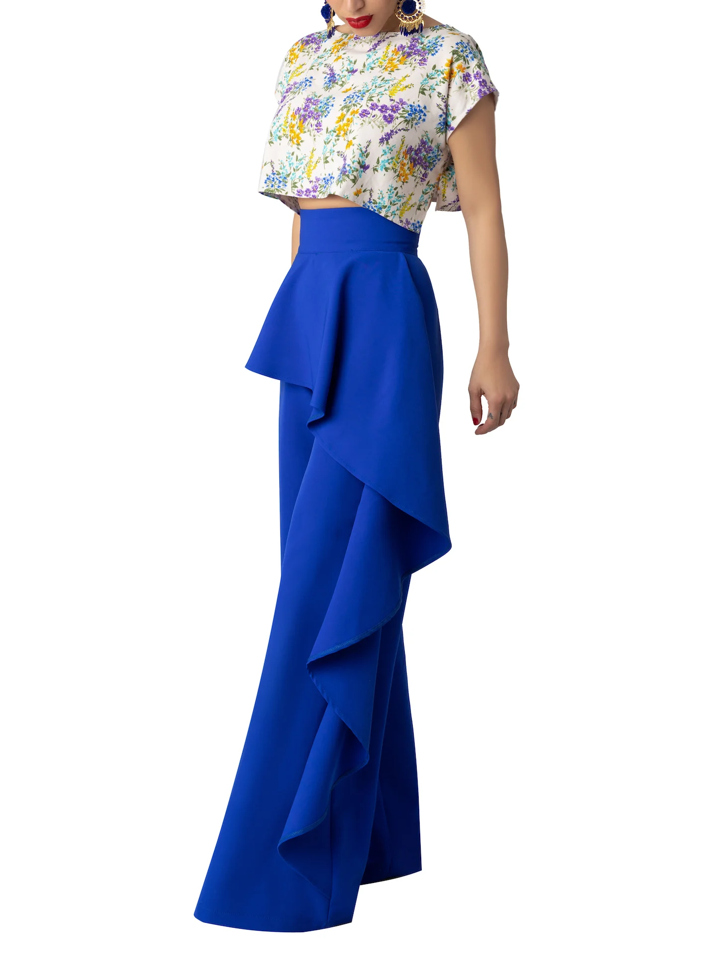 "Honeycup" Floral Crop Top - Image 6