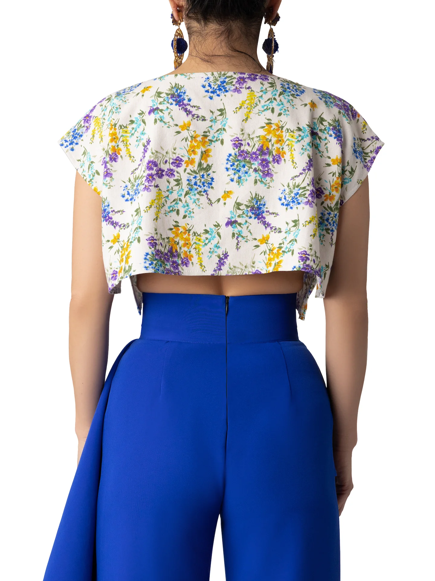 "Honeycup" Floral Crop Top - Image 9