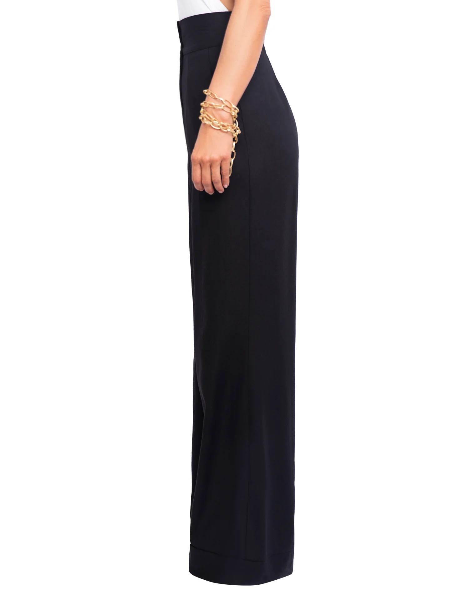 “Jetty - Black” High Waist Wide Leg Pants - Image 4