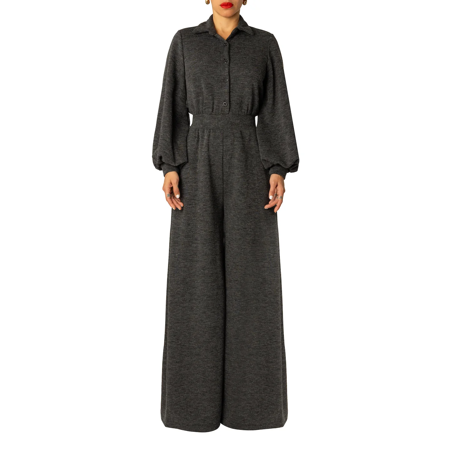 "Joyce" Grey Jumpsuit - Image 4