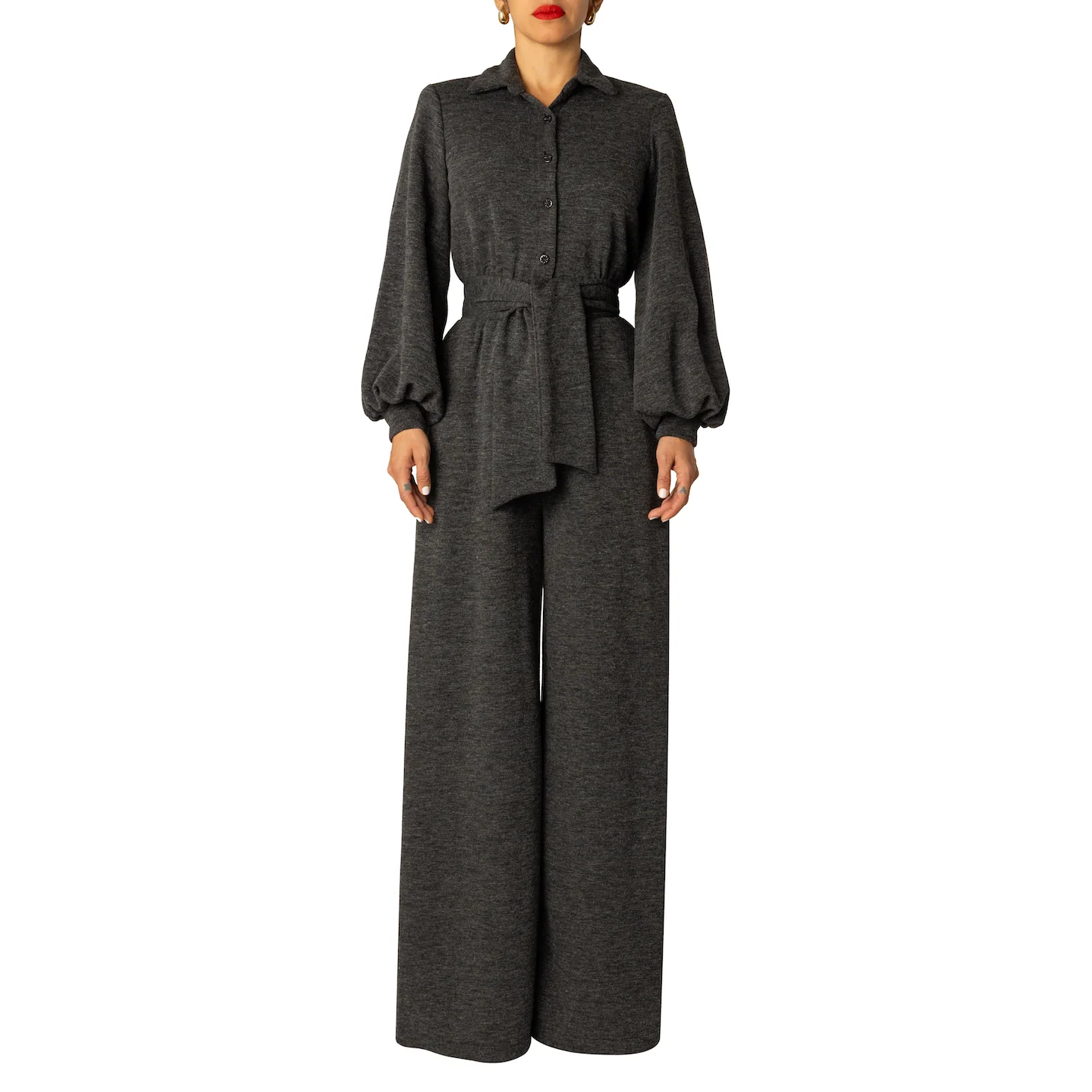 "Joyce" Grey Jumpsuit - Image 5