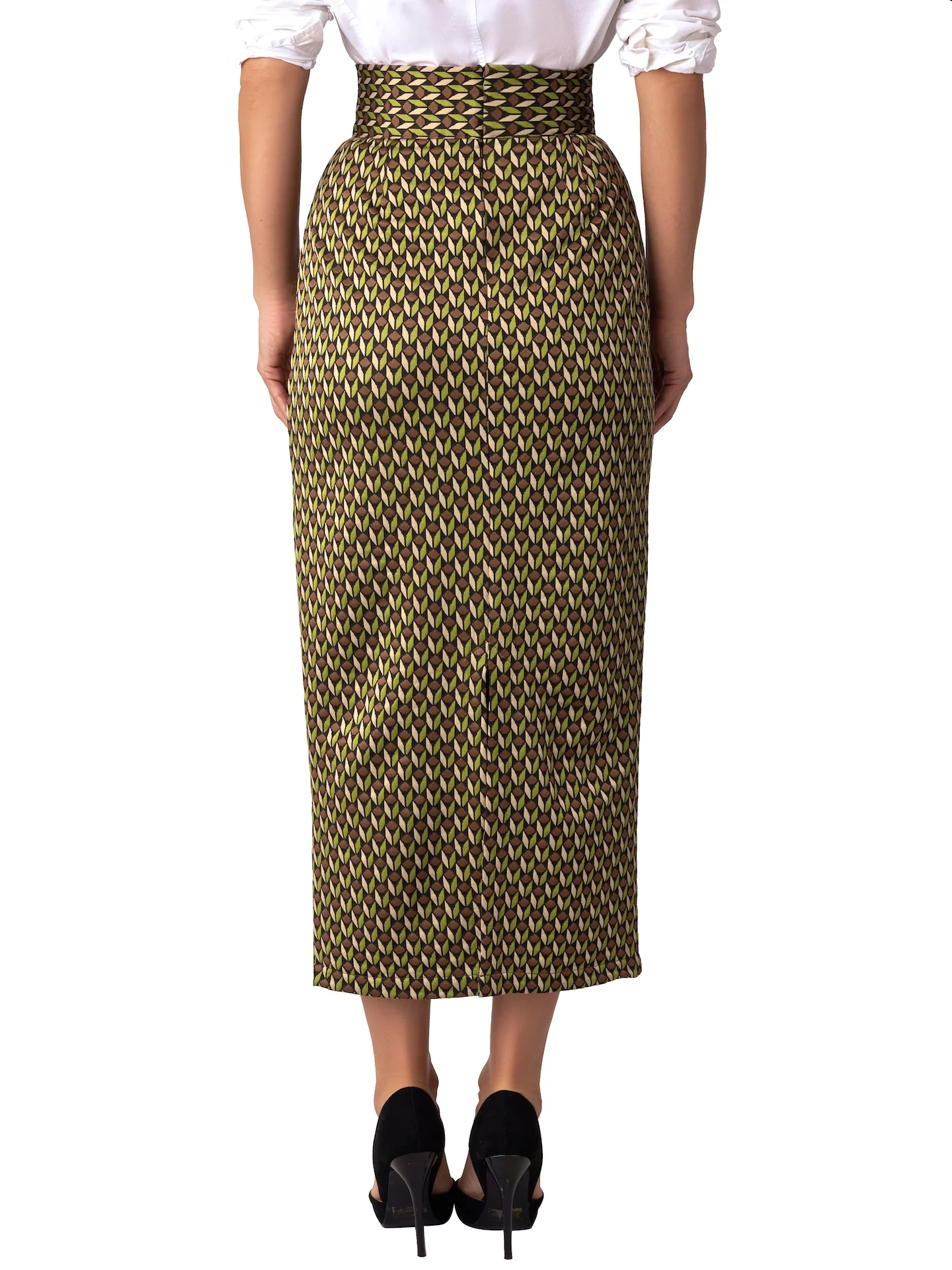 “Liv” Pattern Pencil Skirt - Image 7