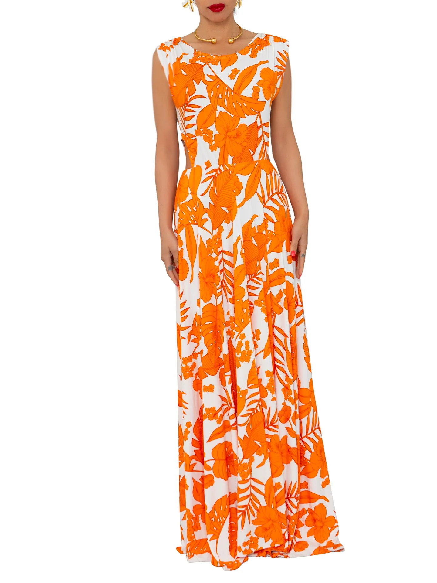 "Mandarin" Stretch Cut Out Dress - Image 4