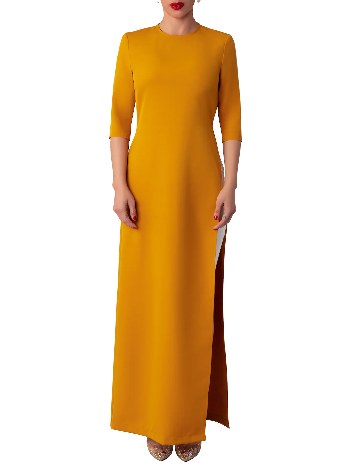 "Mango" Mustard Maxi Top - Image 5
