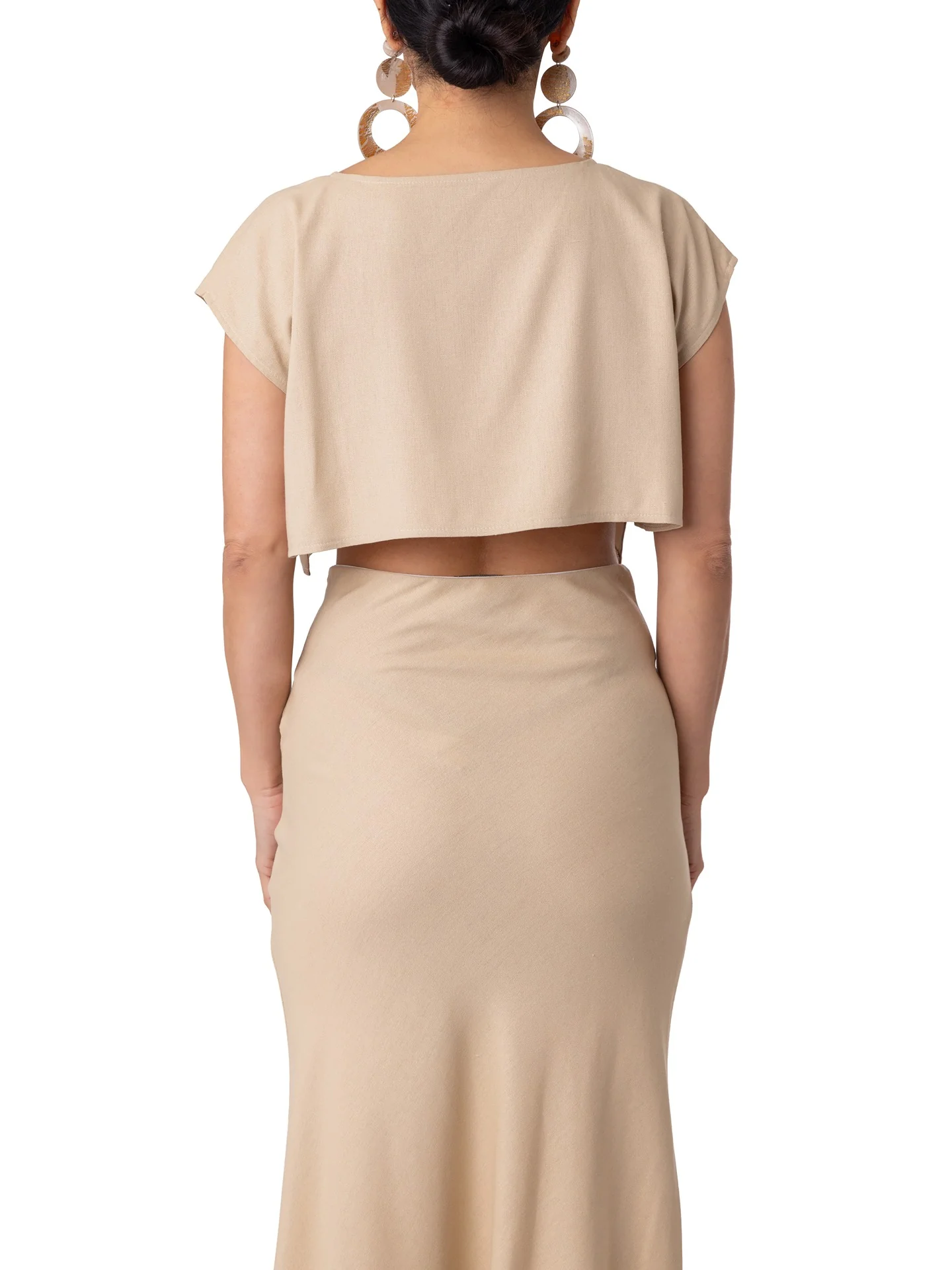 "Mauritius" Tan Crop Top - Image 8