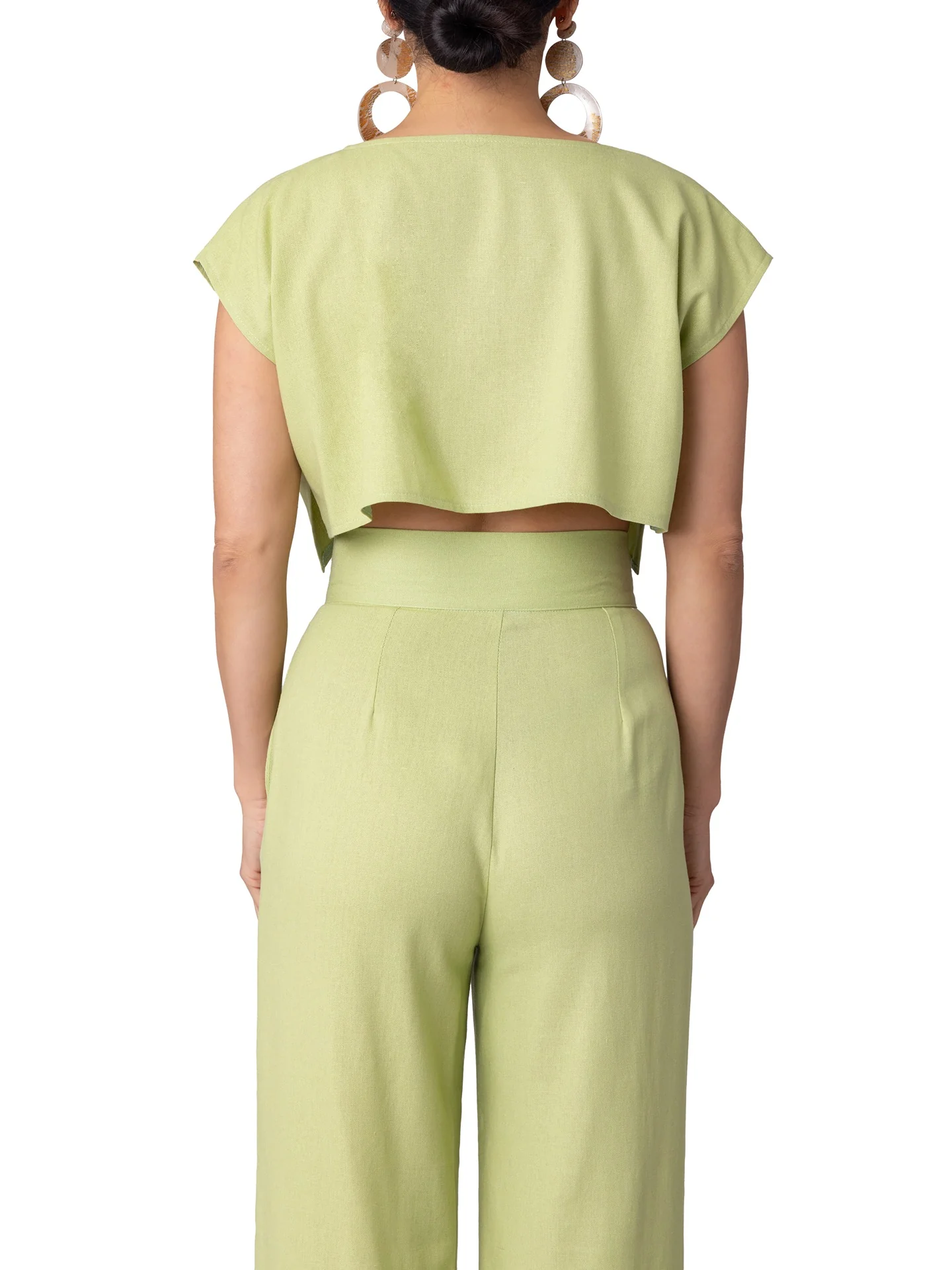 "Merah" Sage Crop Top - Image 10