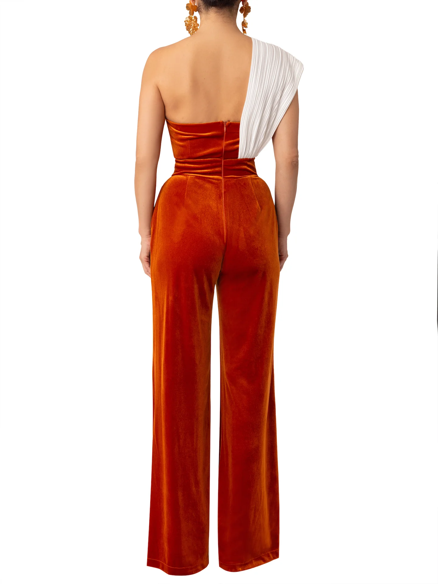 “Meryl” Copper Contrast Jumpsuit - Image 6