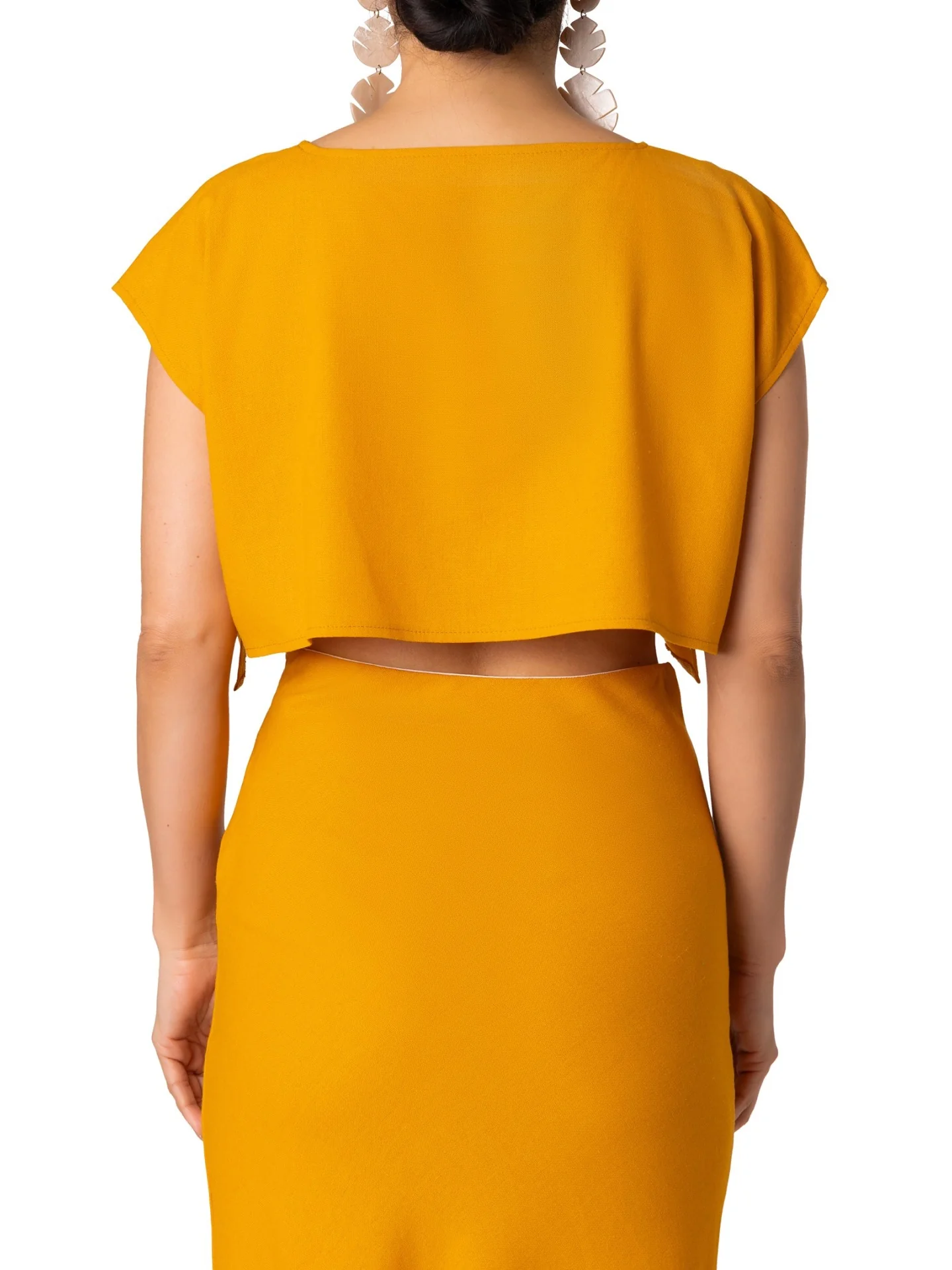 "Naples" Yellow Crop Top - Image 8