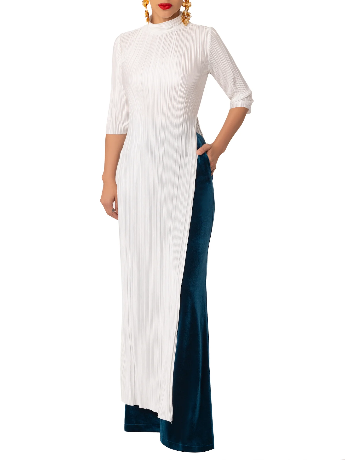 “Pearl” White Maxi Top - Image 3