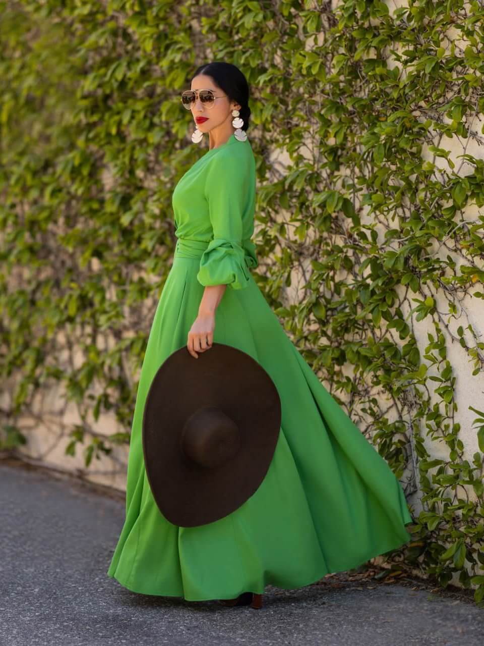 "Positano" Green Maxi Dress - Image 4
