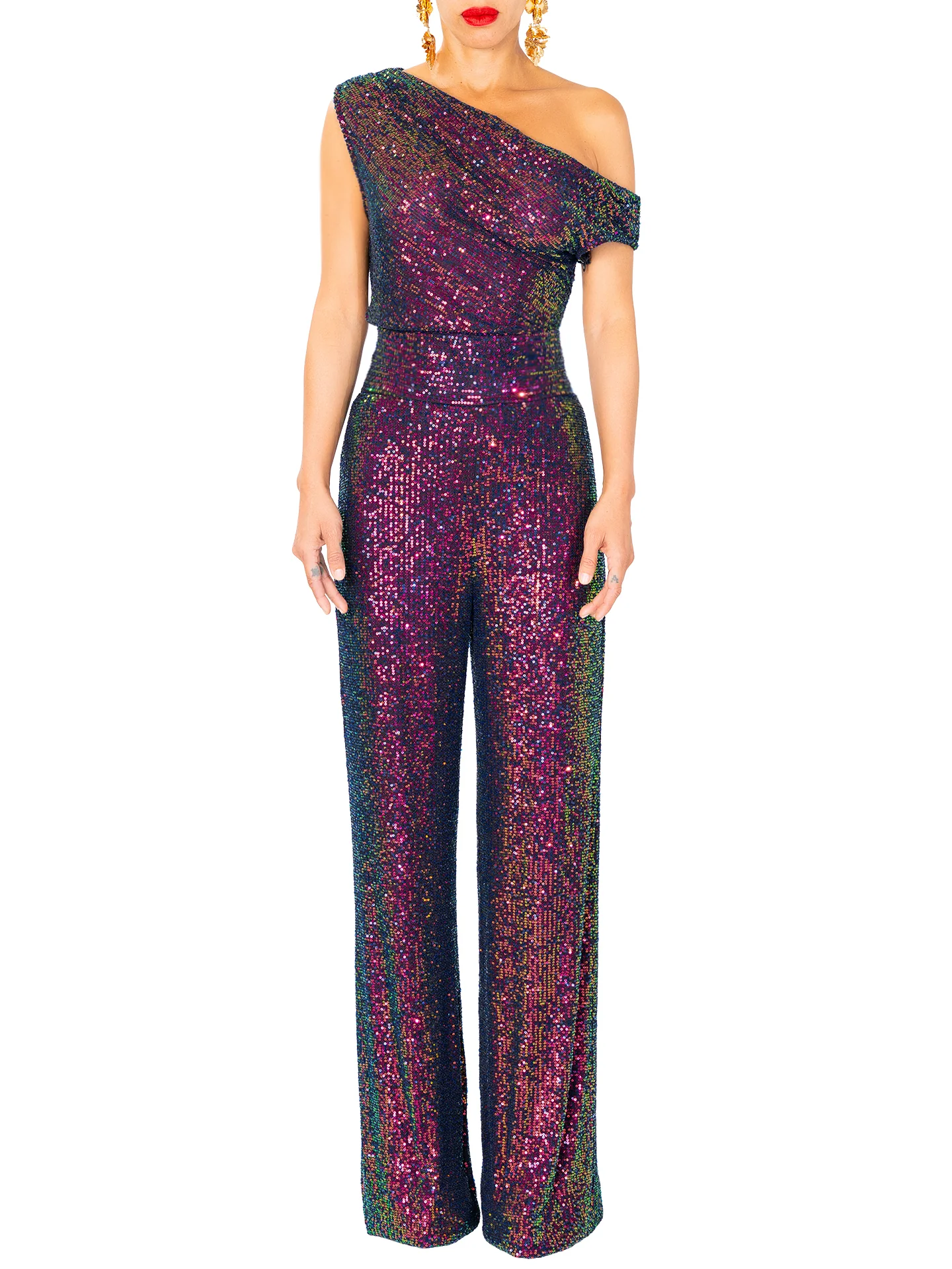 "Pristine" Off Shoulder Jumpsuit - Image 4