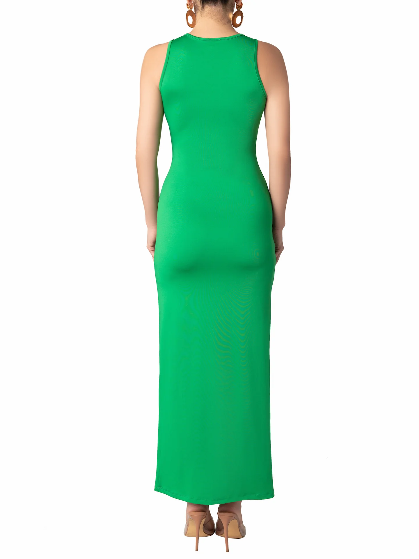 "Reflection" Green Tank Dress - Image 7