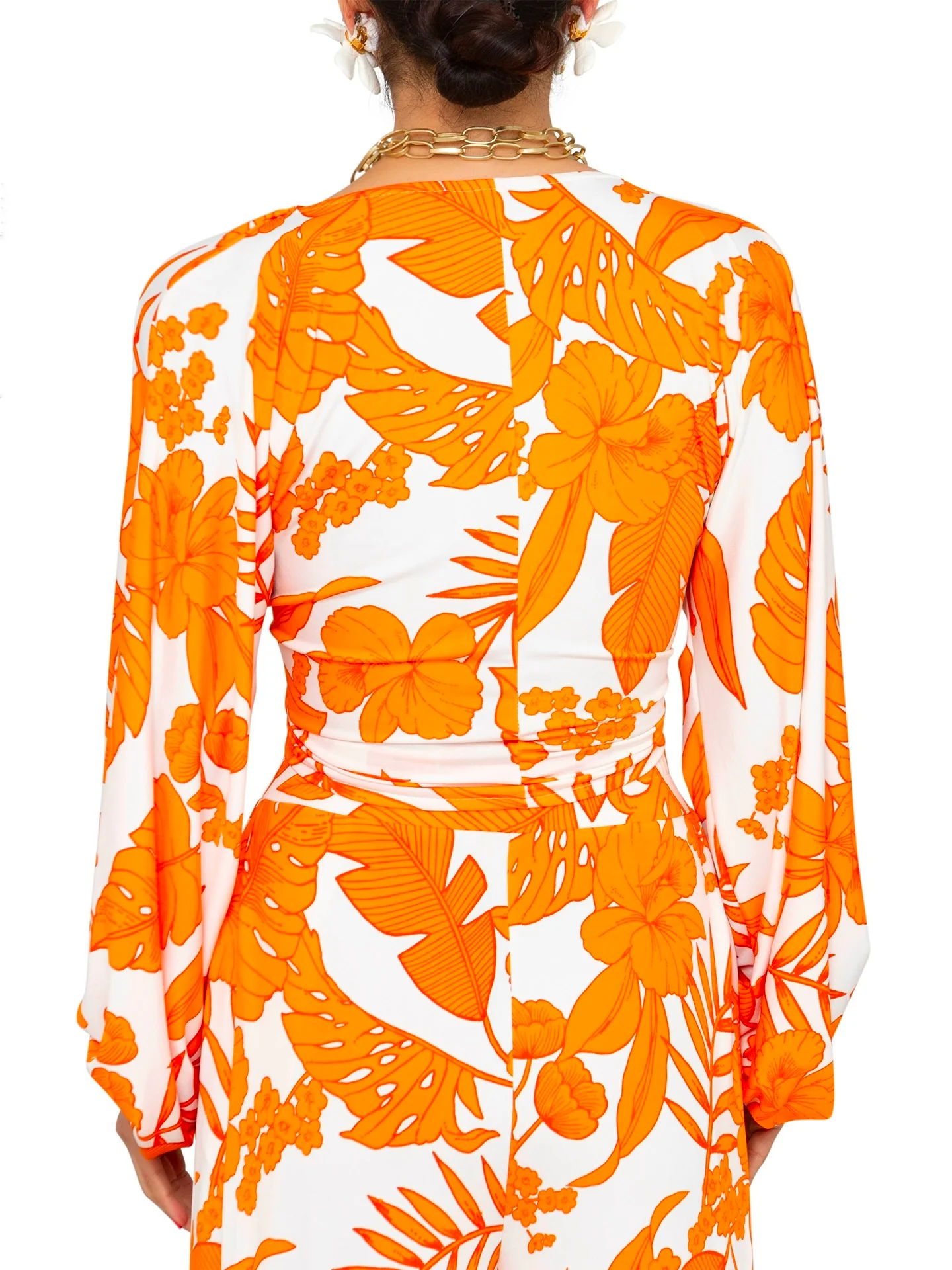 "Satsuma" Stretch Front Tie Top - Image 6