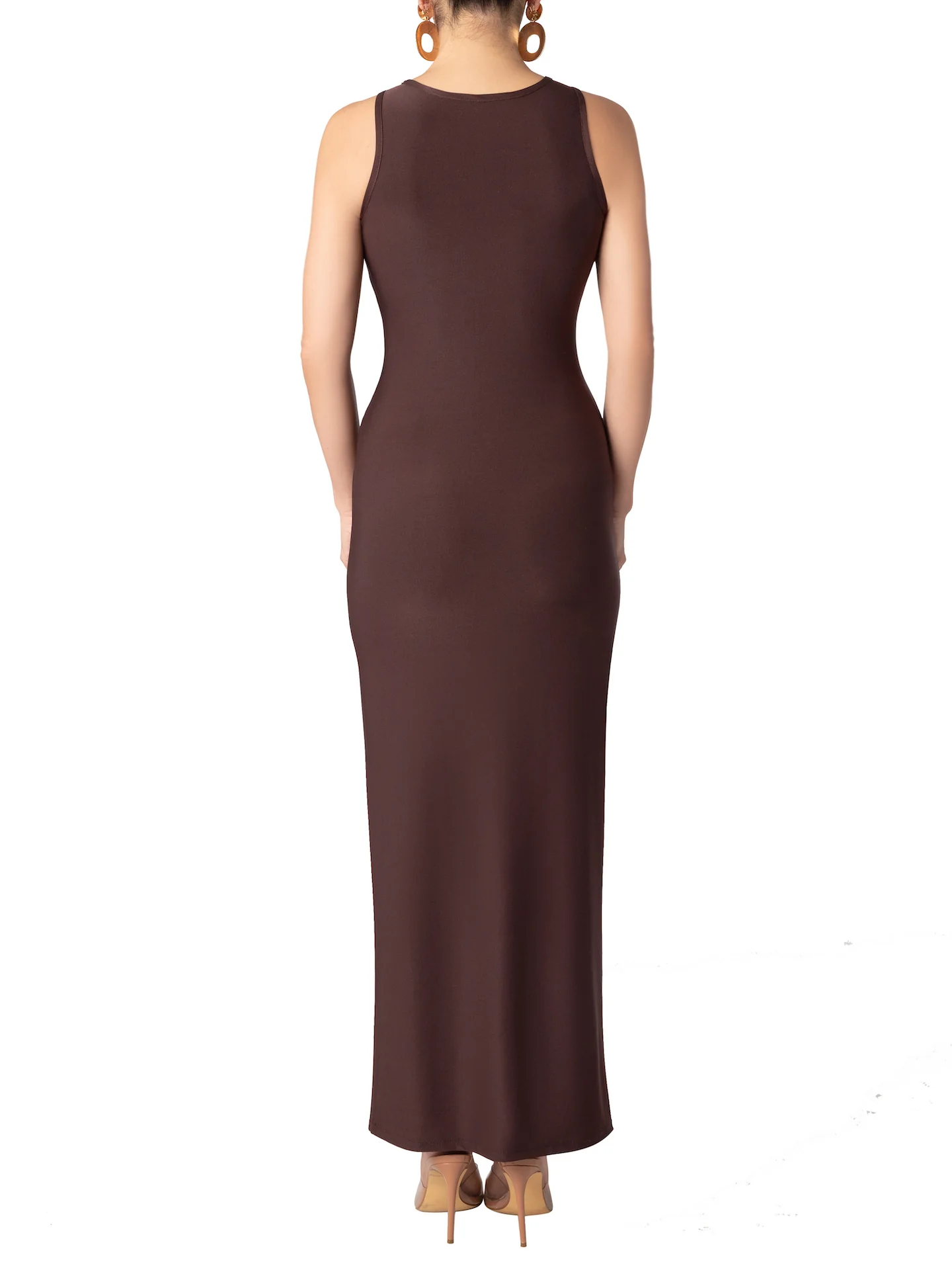 "Stunner" Brown Tank Dress - Image 6