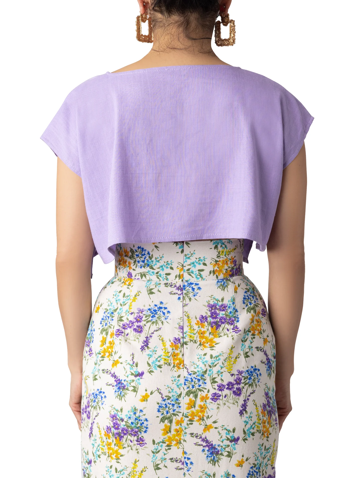 "Sweet Pea" Lilac Crop Top - Image 10